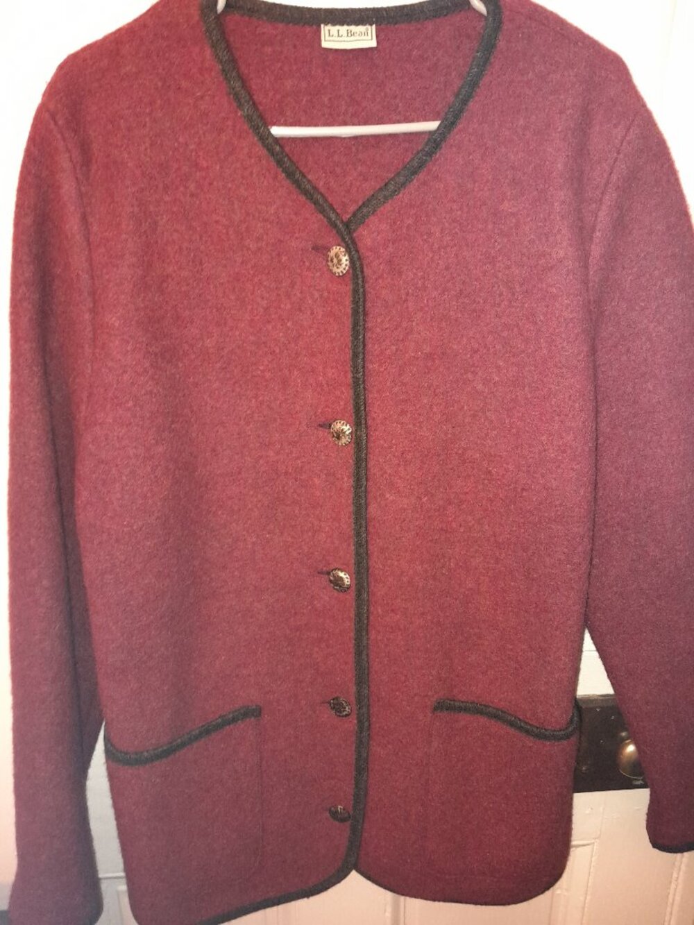 Vintage L.L. Bean 100% Boiled Wool Coat